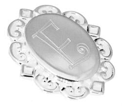 Sterling Silver Vertical Oval Engravable Pendant - Atlanta Jewelers Supply