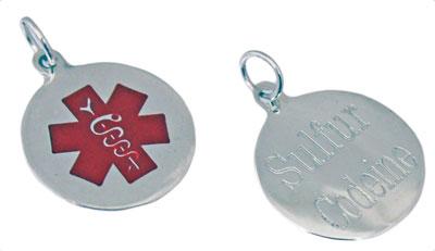 Sterling Silver Round 19Mm Medical Alert Pendant - Atlanta Jewelers Supply