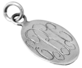 Sterling Silver Vertical Oval Engravable Pendant - Atlanta Jewelers Supply