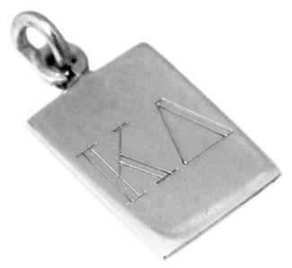 Sterling Silver Vertical Rectangle Engravable Pendant - Atlanta Jewelers Supply