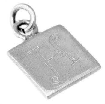 Sterling Silver Square Engravable Pendant - Atlanta Jewelers Supply