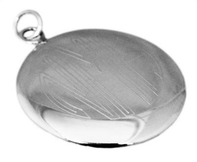 Sterling Silver Round Engravable Pendant - Atlanta Jewelers Supply