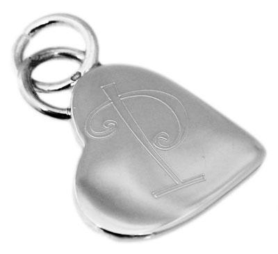 Sterling Silver Engravable Heart Pendant - Atlanta Jewelers Supply