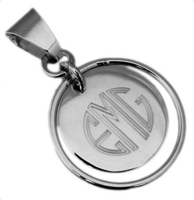 Sterling Silver Engravable Round Disc Pendant - Atlanta Jewelers Supply