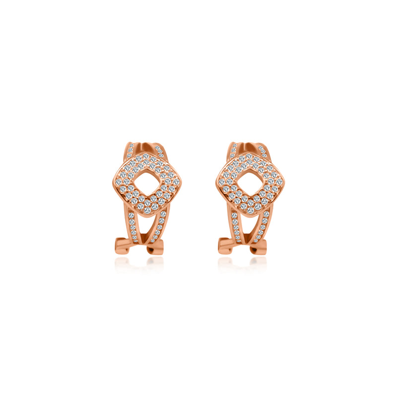 CZ Intertwined Cuff Earrings - Atlanta Jewelers Supply