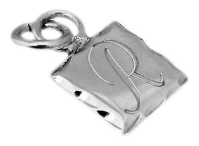 Sterling Silver Square Engravable Pendant - Atlanta Jewelers Supply