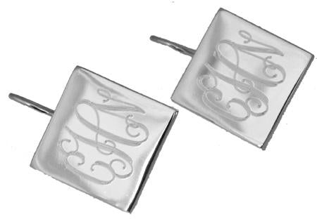 Engravable Square Earrings - Atlanta Jewelers Supply