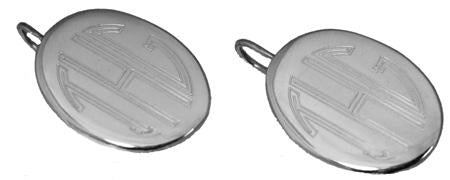 Sterling Silver Engravable Vertical Oval Earrings - Atlanta Jewelers Supply