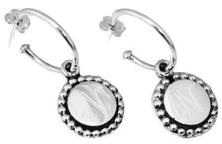 Sterling Silver Engravable Round Earrings - Atlanta Jewelers Supply