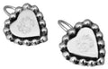 Sterling Silver Engravable Heart Earrings - Atlanta Jewelers Supply