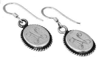 Sterling Silver Dangle Oval Engravable Earrings - Atlanta Jewelers Supply