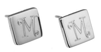 Sterling Silver Engravable Square Stud Earrings - Atlanta Jewelers Supply