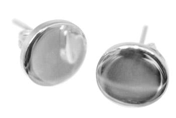 Sterling Silver Small Engravable Round Stud Earrings - Atlanta Jewelers Supply
