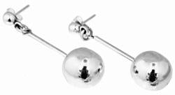 Sterling Silver Stud Earrings With 14MM Silver Balls - Atlanta Jewelers Supply
