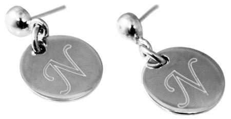 Sterling Silver Nickle Sized Dangled Disc Stud Earring - Atlanta Jewelers Supply