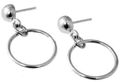 Sterling Silver Single Circle Stud Earring - Atlanta Jewelers Supply