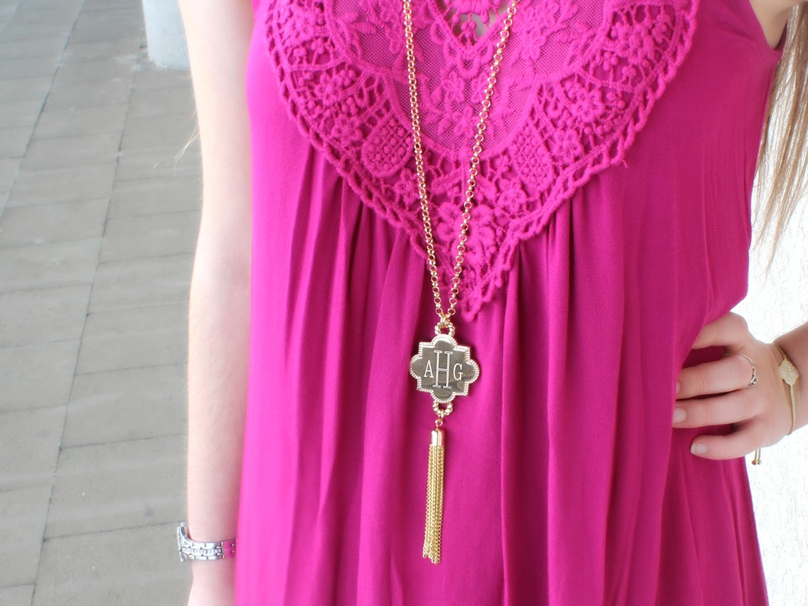 Fashion Engravable Quatrefoil Tassel Necklaces - Atlanta Jewelers Supply