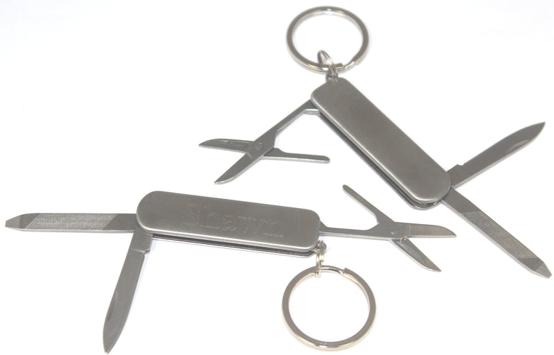 Engravable Pocket Knife Key Chain - Atlanta Jewelers Supply