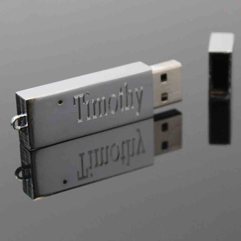 Stainless Steel 8 GB Flash Drive Key Chain - Atlanta Jewelers Supply