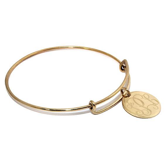 Engravable Gold German Silver Adjustable Bracelet - Atlanta Jewelers Supply