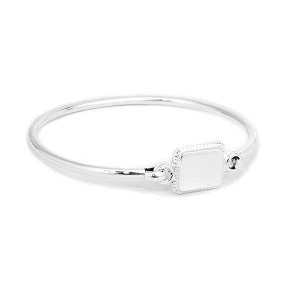 German Silver Engravable Rope Bangle Bracelet - Atlanta Jewelers Supply