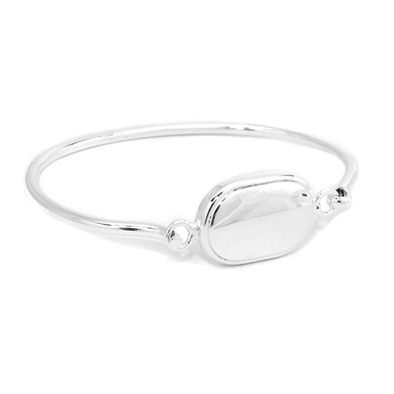 Engravable German Silver Bangle Bracelet - Atlanta Jewelers Supply