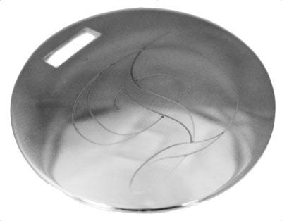 Engravable Chocolate German Silver Round Pendant With Rope Border - Atlanta Jewelers Supply