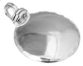 Engravable German Silver Round Pendant With Etched Design Trim - Atlanta Jewelers Supply