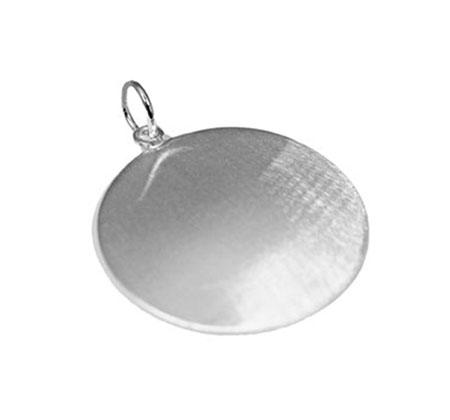 Engravable Brushed German Silver Round Disc - Atlanta Jewelers Supply