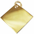 Engravable Gold German Silver Diamond Pendant With Two Jump Rings - Atlanta Jewelers Supply