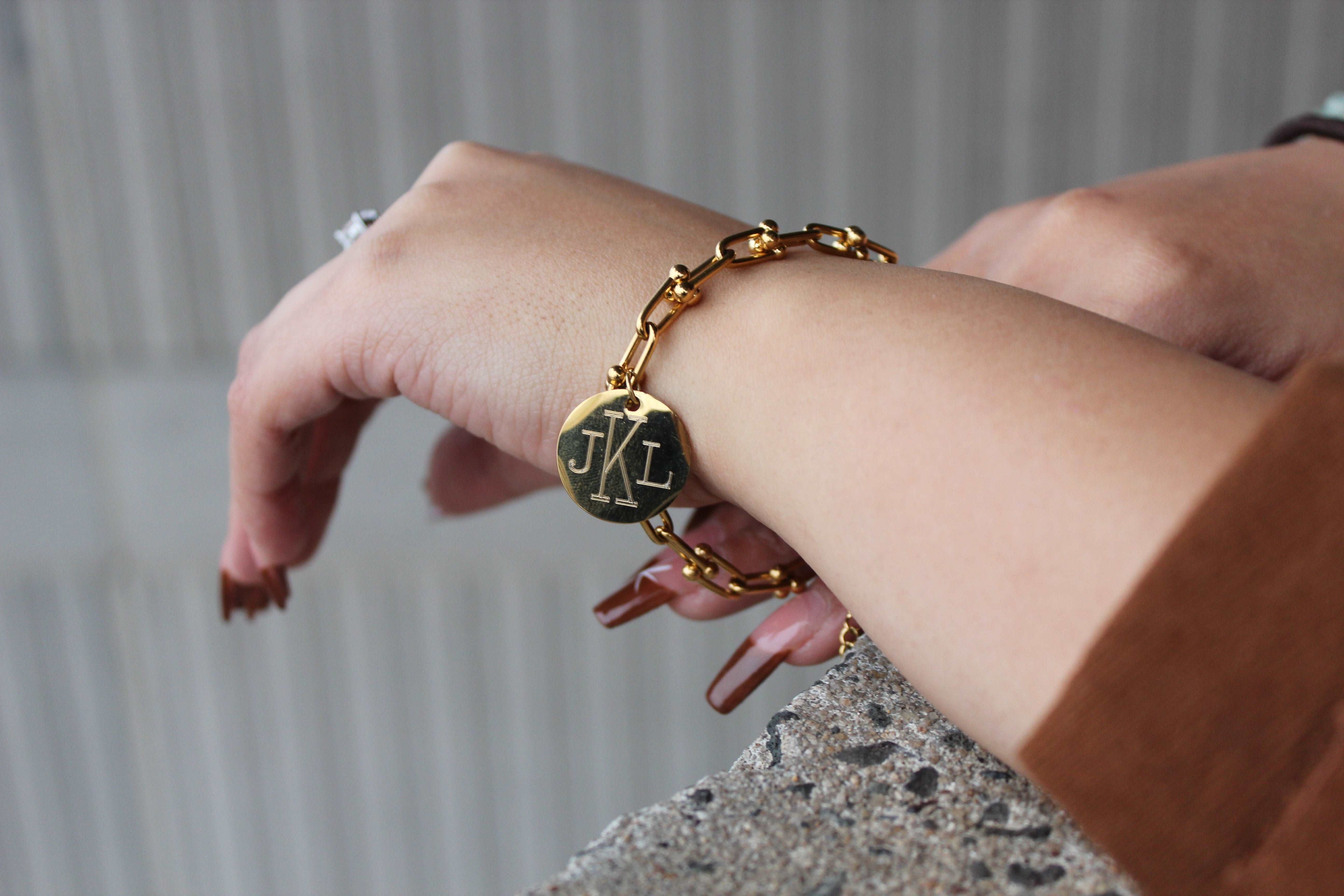 Designer Inspired Thick Link Engravable Bracelet - Atlanta Jewelers Supply