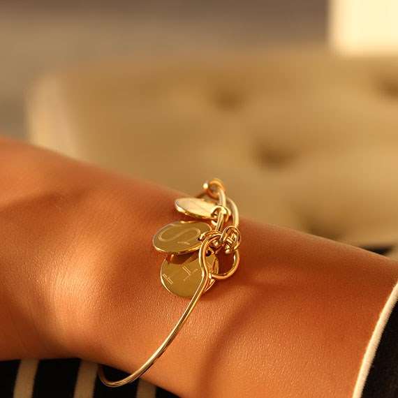 Engravable German Silver Adjustable Bracelet with Three Disc - Atlanta Jewelers Supply
