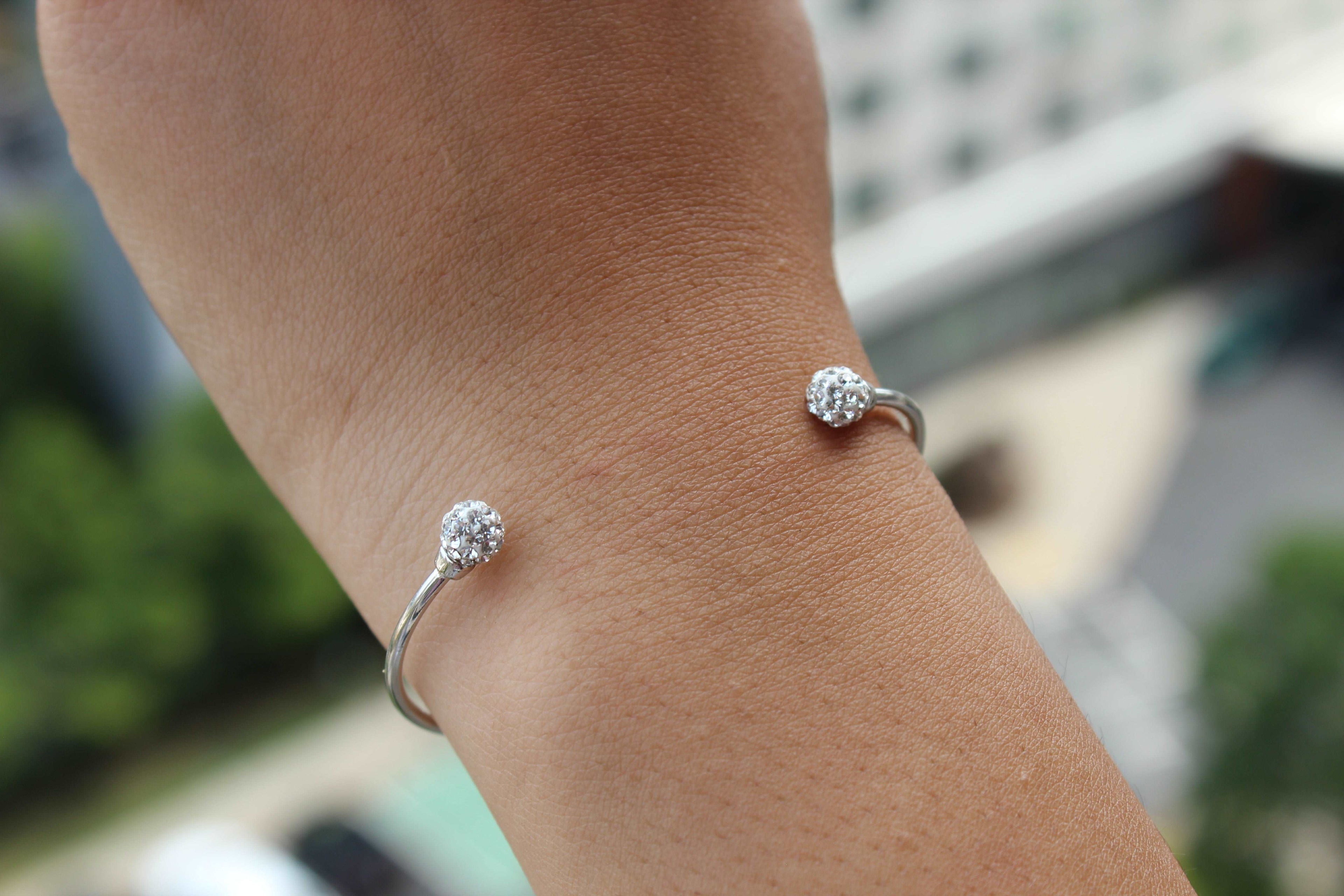 Druzy Ball Open Bangle - Atlanta Jewelers Supply