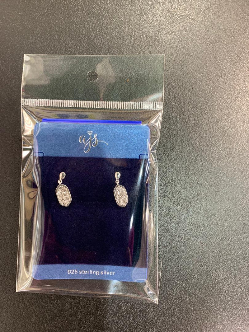 Sterling Silver Druzy Dangle Earrings - Atlanta Jewelers Supply