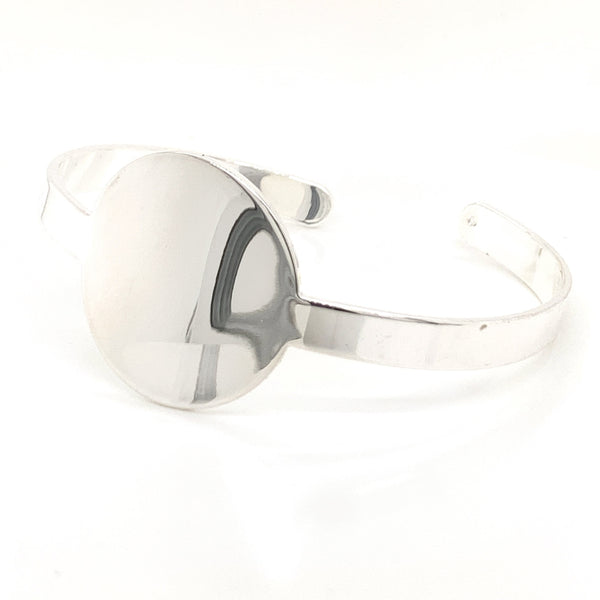 Round German Silver Cuff Bracelet - Atlanta Jewelers Supply