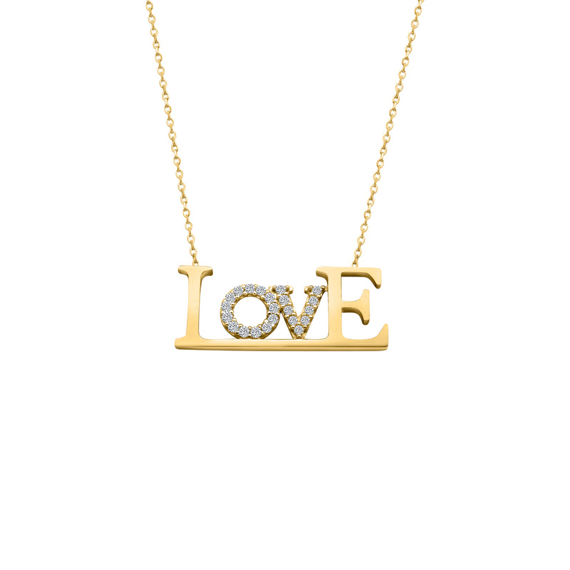 14k Gold Love Necklace - Atlanta Jewelers Supply