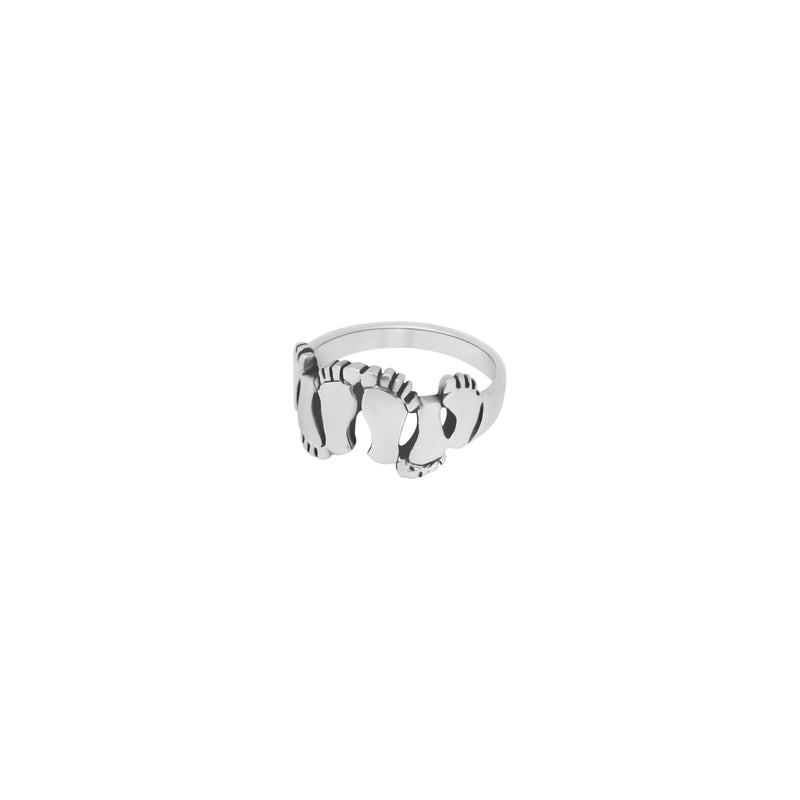 Sterling Silver Baby Feet Ring