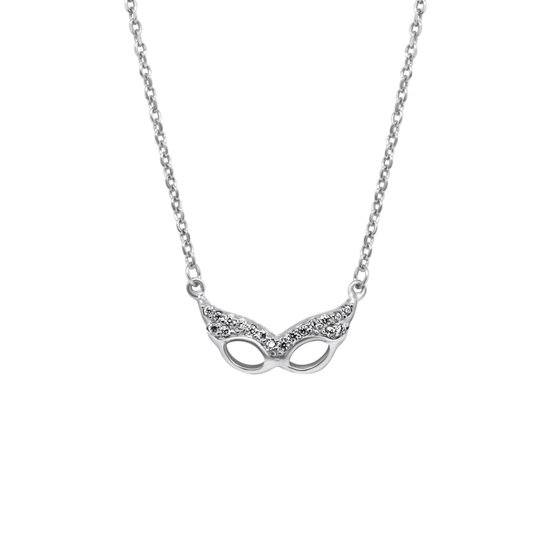 Sterling Silver Mask Necklace