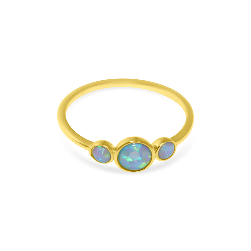 Sterling Silver Blue Opal Ring - Atlanta Jewelers Supply