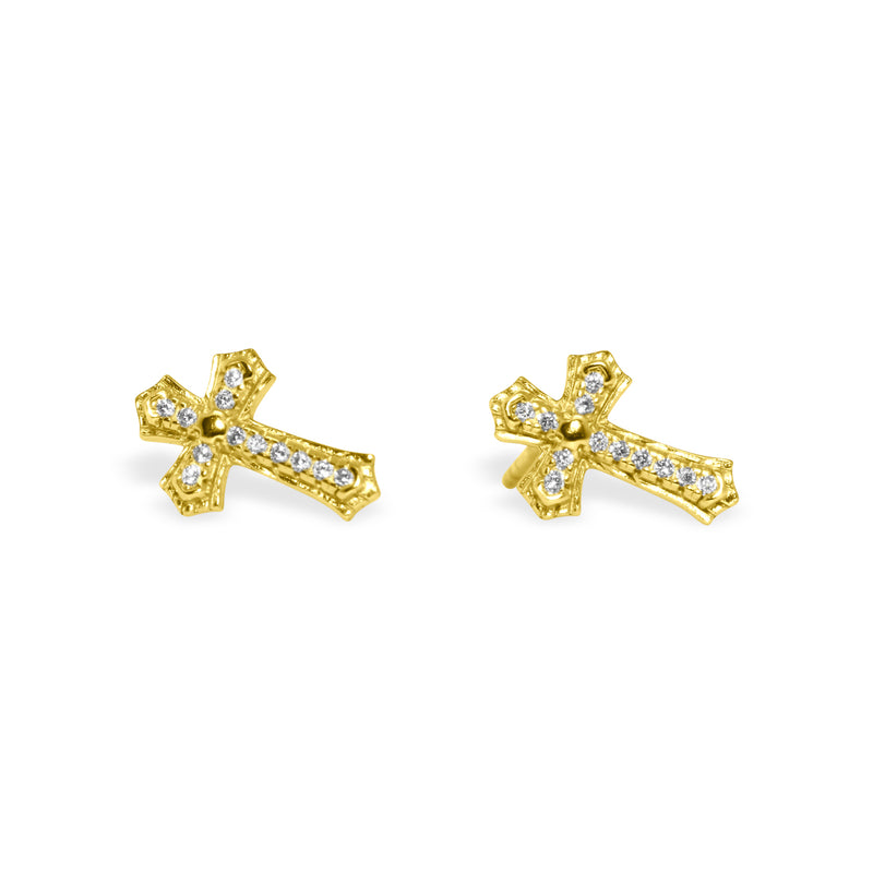 Sterling Silver Defined Cross Studs - Atlanta Jewelers Supply