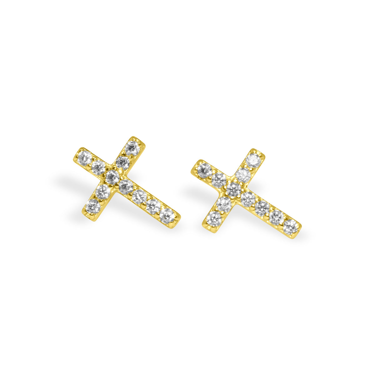 Sterling Silver Cross Studs - Atlanta Jewelers Supply