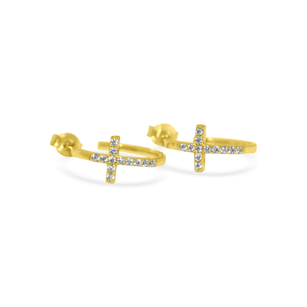 Cross Cuff Earrings - Atlanta Jewelers Supply
