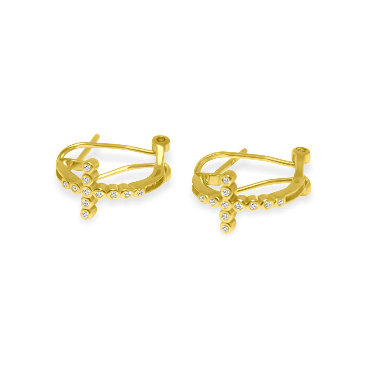 Sterling Silver Cross Clip Back Earrings - Atlanta Jewelers Supply