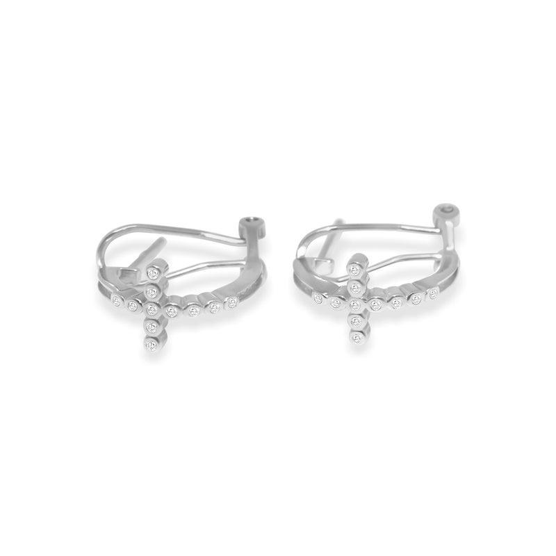 Sterling Silver Cross Clip Back Earrings - Atlanta Jewelers Supply