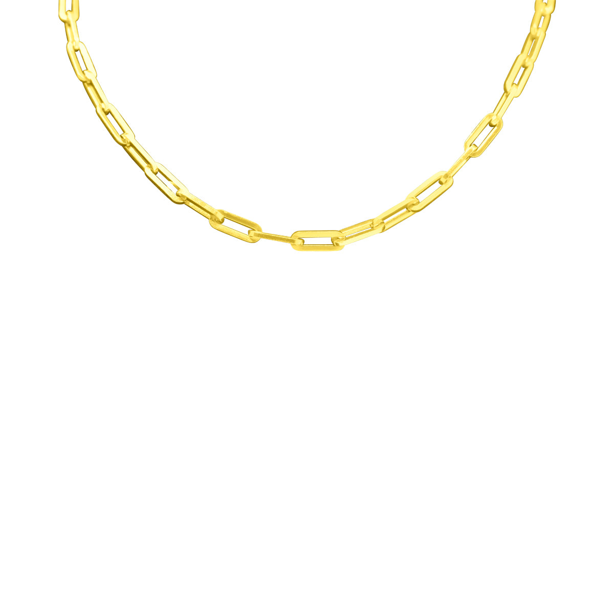 Sterling Silver Thick Paper Chain Necklace - Atlanta Jewelers Supply