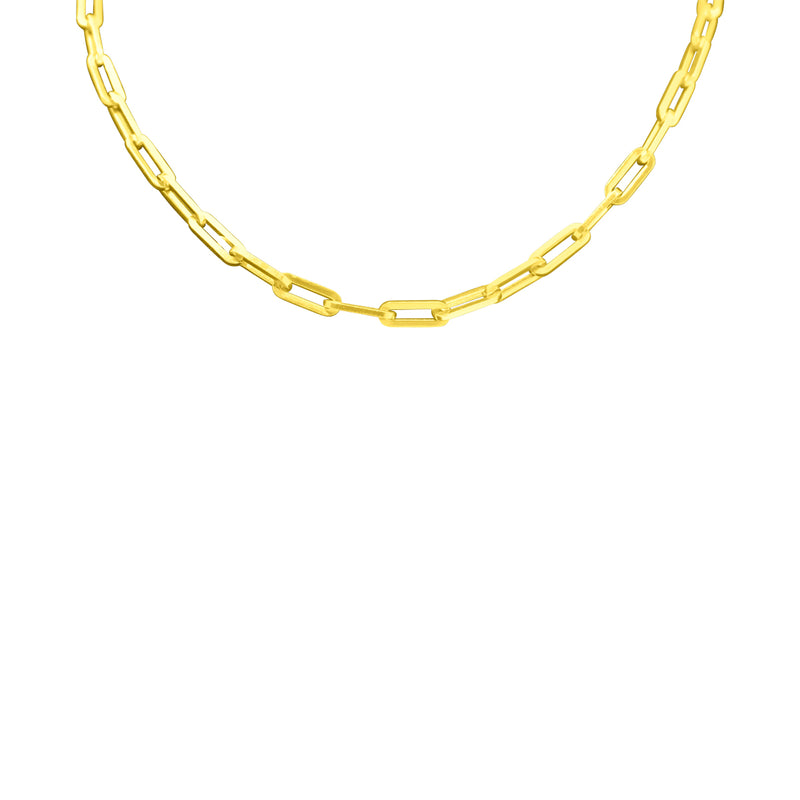 Sterling Silver Thick Paper Chain Necklace - Atlanta Jewelers Supply