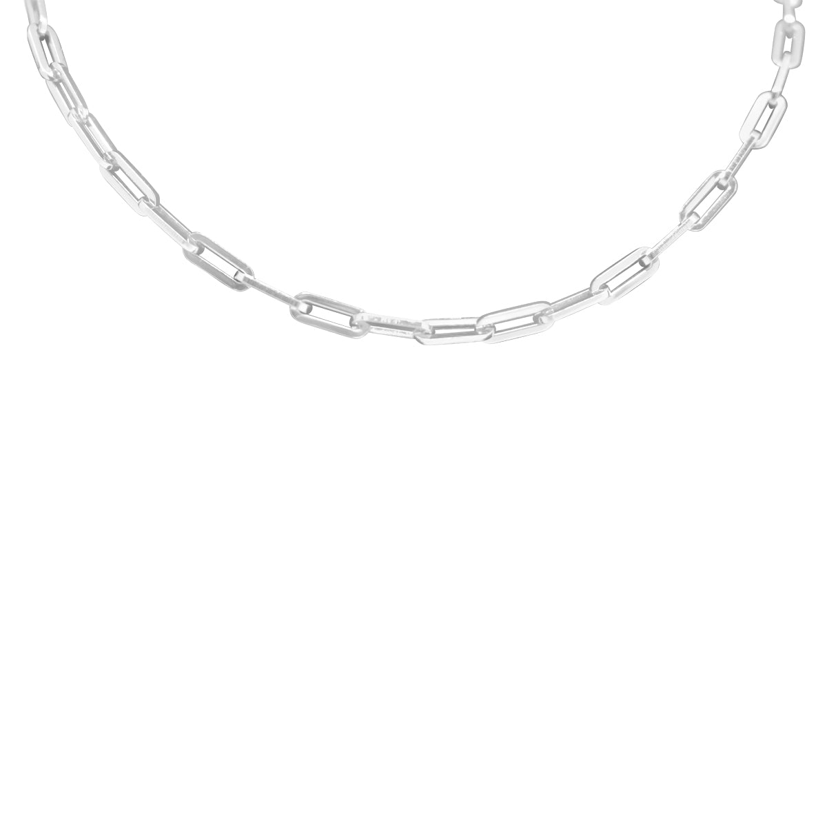 Sterling Silver Thick Paper Chain Necklace - Atlanta Jewelers Supply
