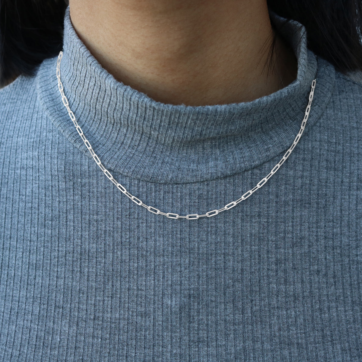 Sterling Silver Small Paper Clip Chain - Atlanta Jewelers Supply