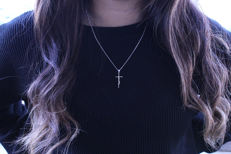 Faith Drop Down Necklace