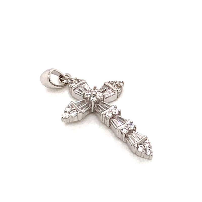 STERLING SILVER CZ CROSS PENDANT - Atlanta Jewelers Supply